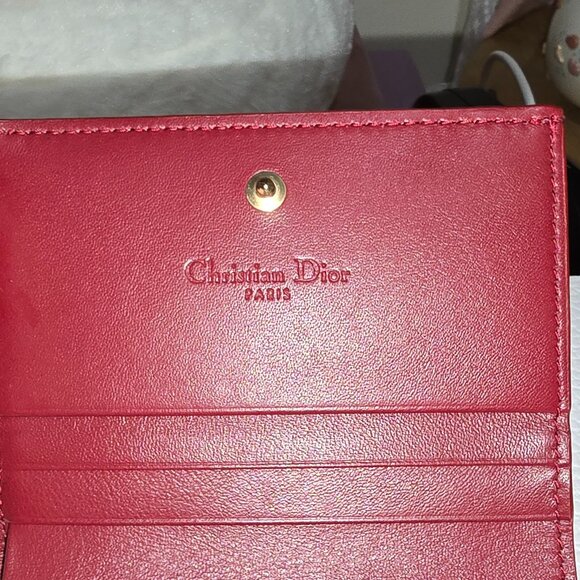 Dior Mini Lady Dior Gardenia Wallet - Picture 7 of 12